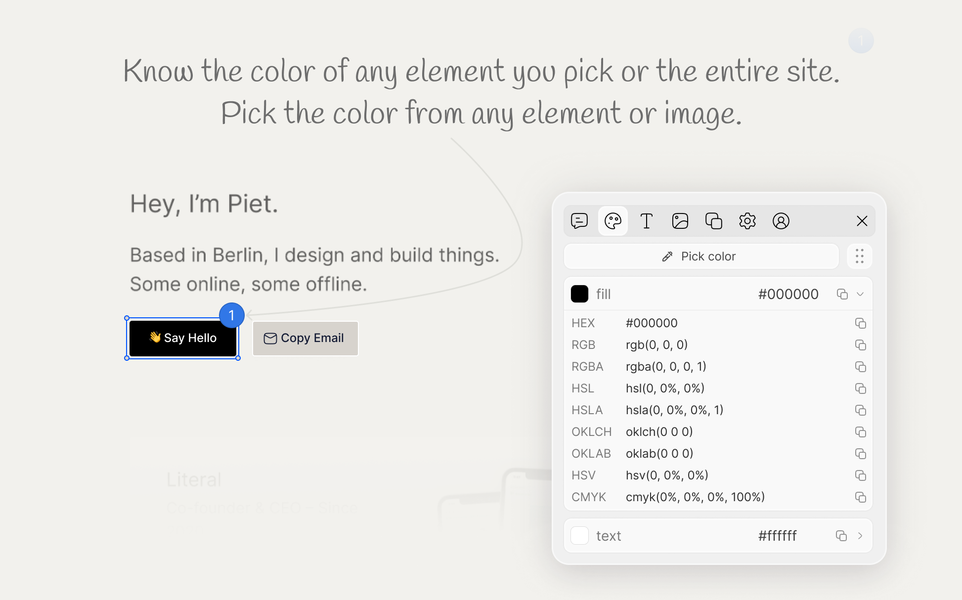 Contexa - Pick Colors